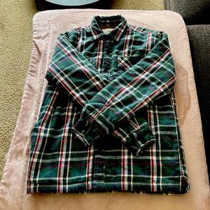 Men’s vintage style Sherpa-lined shacket